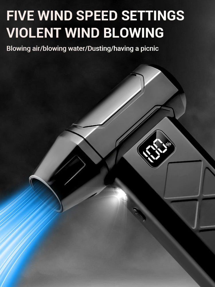 Souffleur d’Air Puissant 800000RPM – Turbo Jet Brushless Haute Vitesse, Rechargeable Type-C, Nettoyeur d’Air Extérieur et PC, Air Duster Professionnel