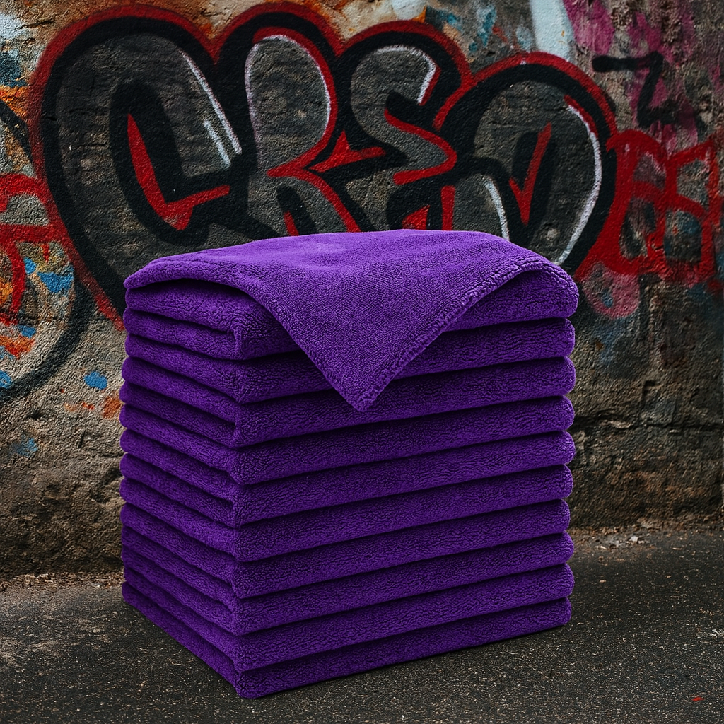 Microfibre Detailing Auto 300GSM – Serviette Ultra Absorbante pour Lavage, Séchage et Polissage Voiture (1 à 10PCS Réutilisables)