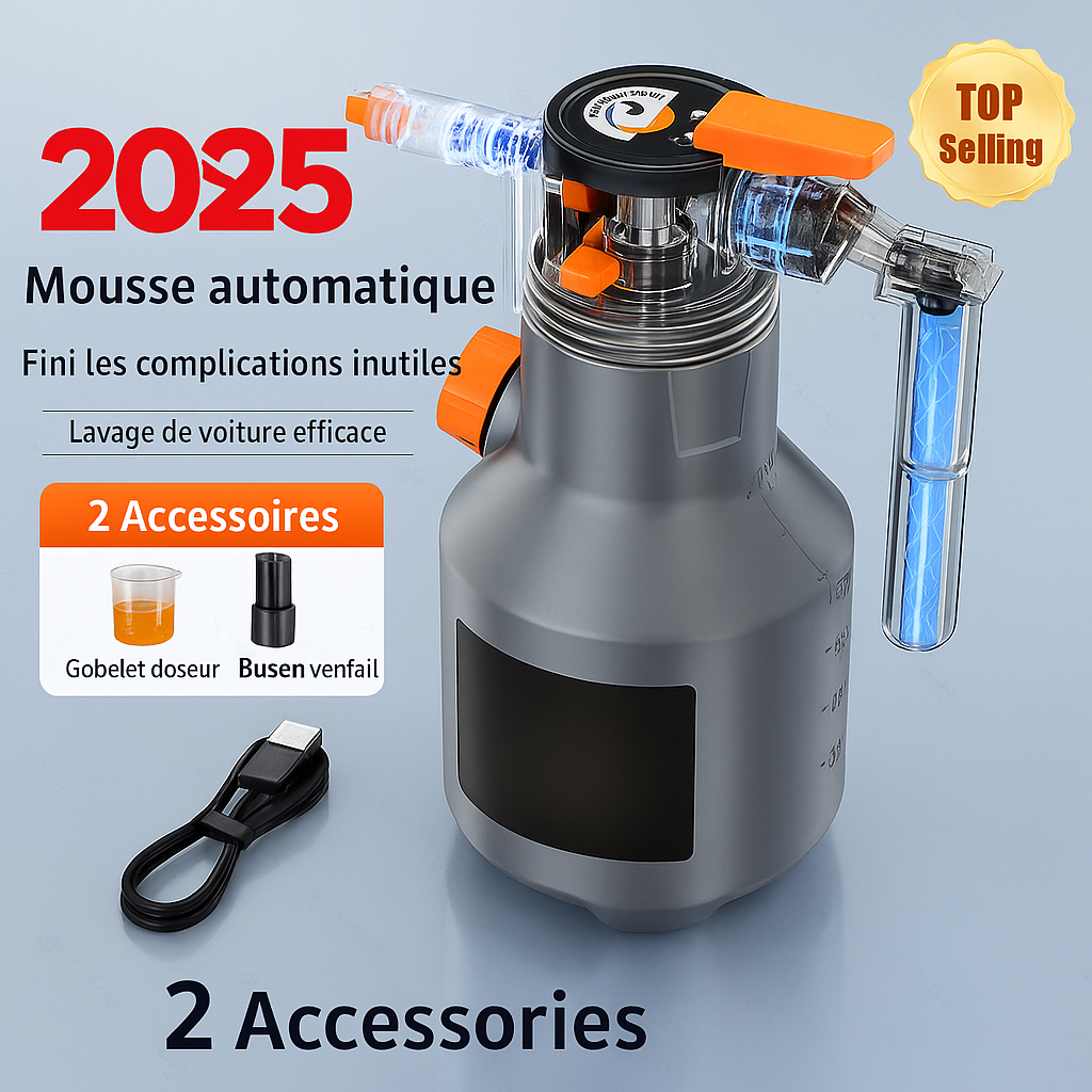 Pulvérisateur Électrique à Mousse 2L – Detailing Auto Maniac Auto Style