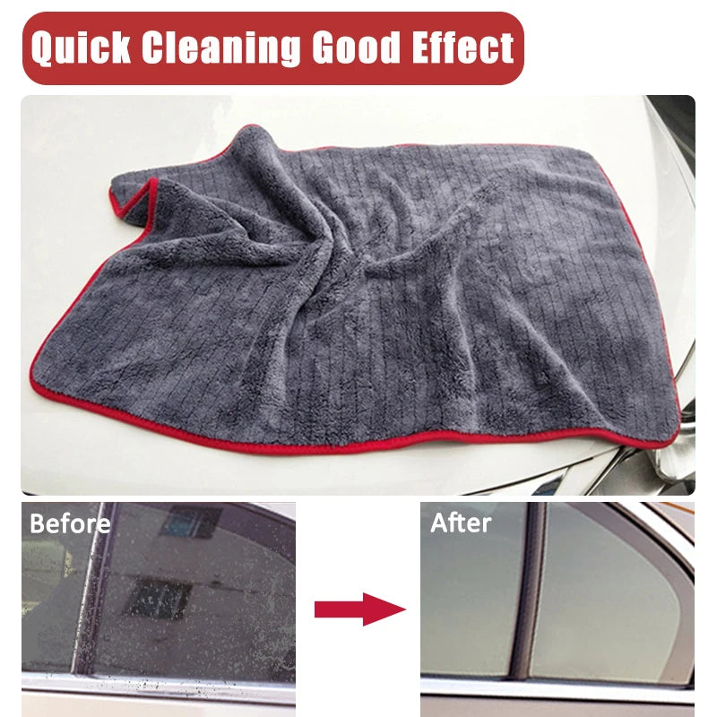 Microfibre Detailing Auto 1200GSM – Serviette Épaisse 60x90CM Ultra Absorbante pour Lavage, Séchage et Polissage Voiture Professionnel
