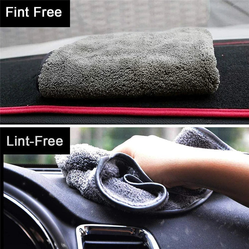 Microfibre Detailing Auto 1200GSM – Serviette Épaisse 60x90CM Ultra Absorbante pour Lavage, Séchage et Polissage Voiture Professionnel