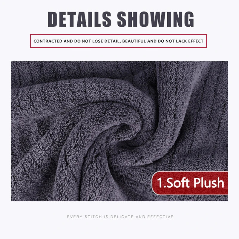 Microfibre Detailing Auto 1200GSM – Serviette Épaisse 60x90CM Ultra Absorbante pour Lavage, Séchage et Polissage Voiture Professionnel