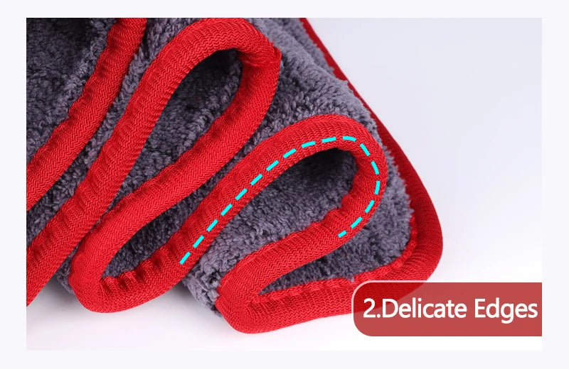 Microfibre Detailing Auto 1200GSM – Serviette Épaisse 60x90CM Ultra Absorbante pour Lavage, Séchage et Polissage Voiture Professionnel