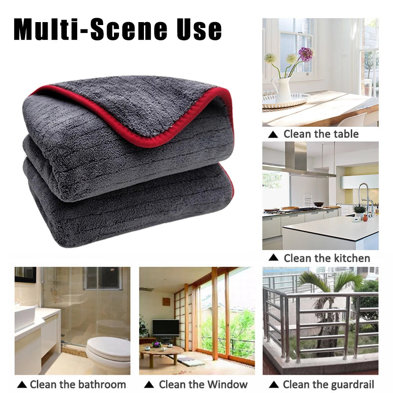 Microfibre Detailing Auto 1200GSM – Serviette Épaisse 60x90CM Ultra Absorbante pour Lavage, Séchage et Polissage Voiture Professionnel