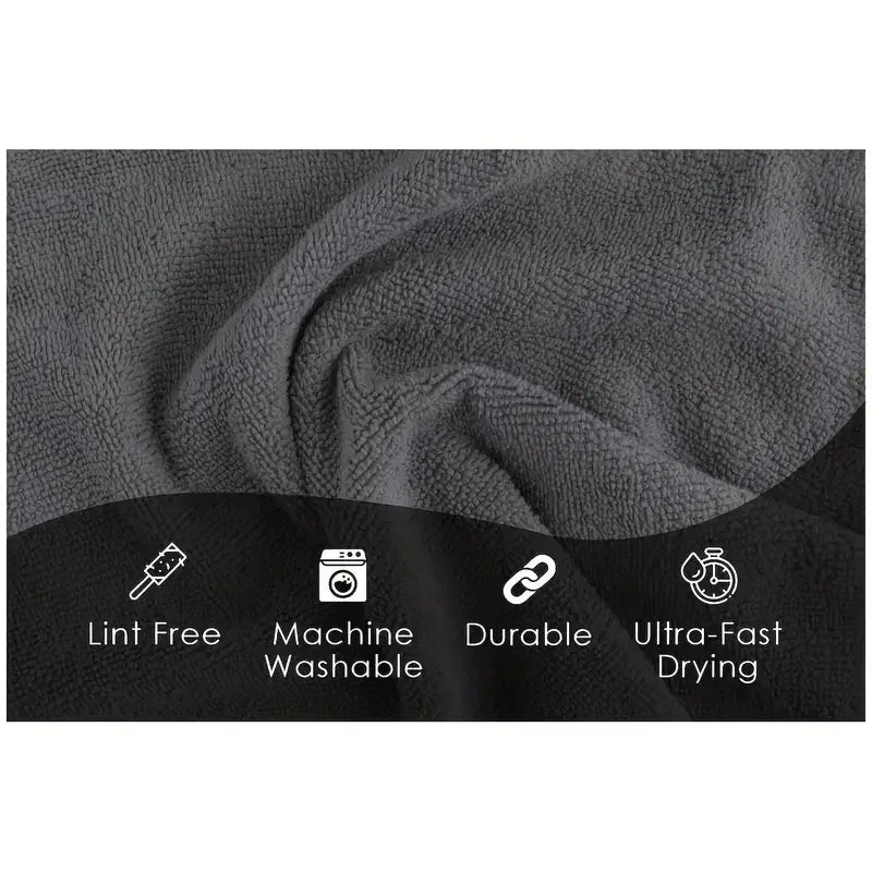 Microfibre Detailing Ultra Douce – Chiffon Nettoyage Absorbant et Réutilisable pour Voiture, Vélo, Cuisine et Entretien Auto Pro
