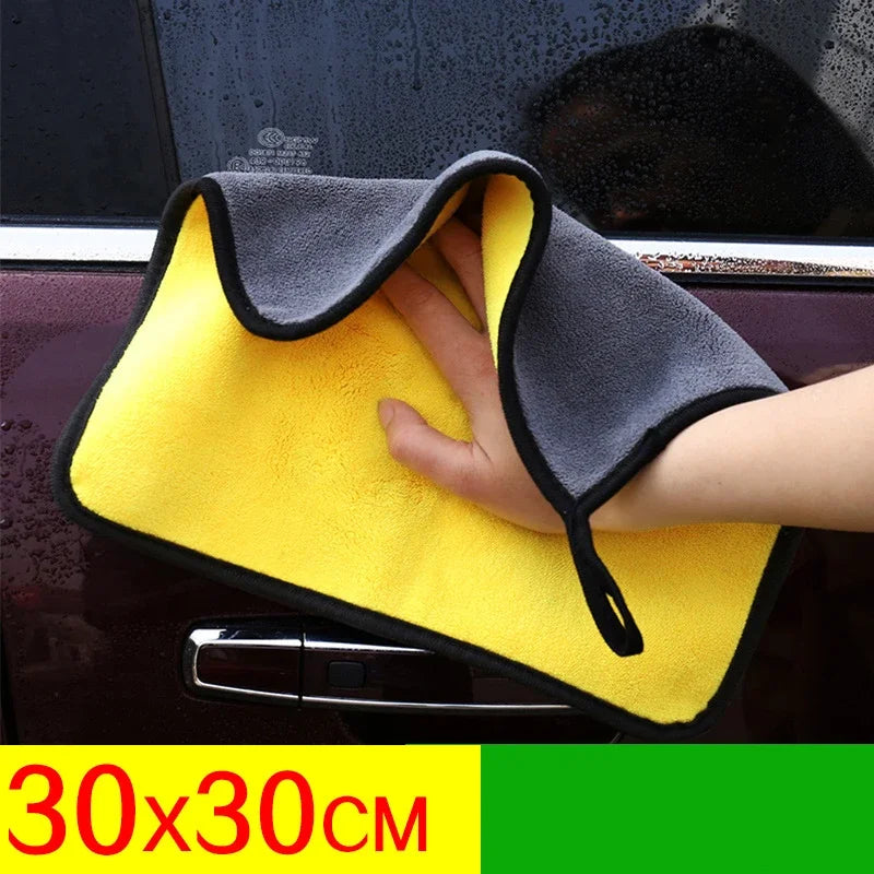 Microfibre Detailing Auto 30x30CM – Serviette de Nettoyage et Séchage Voiture Ultra Douce pour Lavage, Polissage et Entretien Professionnel