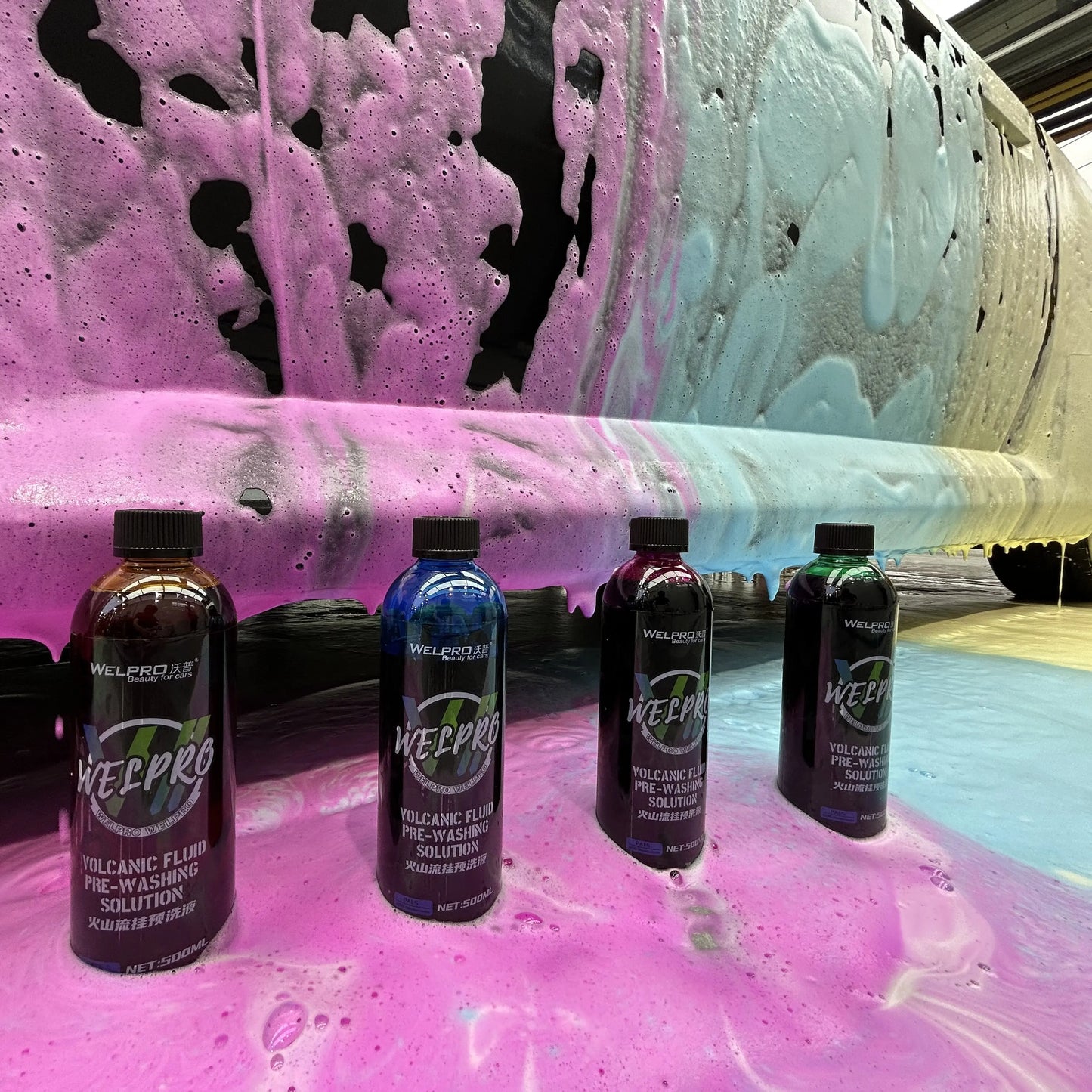 Shampoing Auto Moussant Coloré – Foam Wash Haute Densité pour Foam Cannon & Foam Gun | Detailing Auto, Nettoyage et Brillance Carrosserie