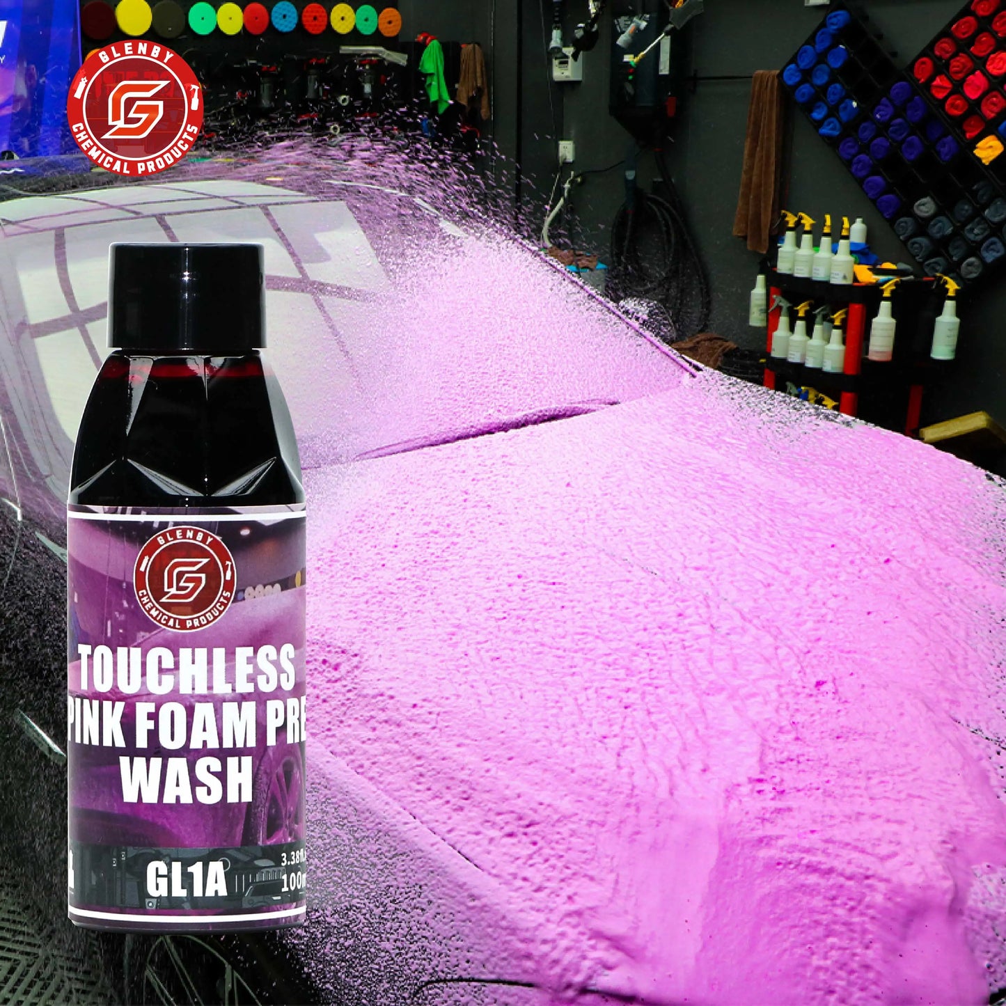 Glenby Car Wash Active Foam Touchless Color Shampoo Soap Snow Foam For Automatic Car Care Wash Cleaner
