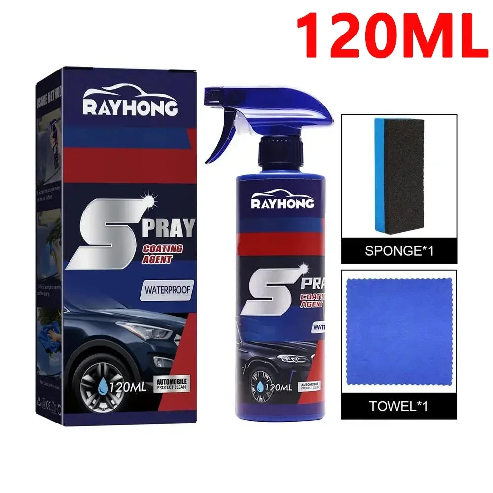 3 in 1 3-1PCS Car Nano Ceramic Coating Quick Film Spray 120ml Scratch Nano Repair Spray car shampoo , car wash, Wax Polish