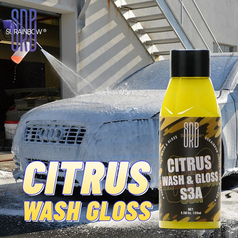 Citrus Wash & Gloss Foaming Car Wash Soap(Works with Foam Cannons/Guns or Bucket Washes)Safe for Cars,Trucks,Motorcycles,RVs