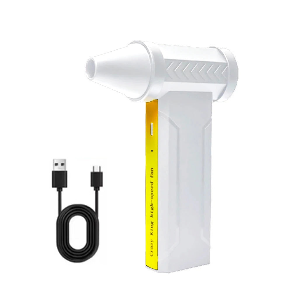 Souffleur d’Air Puissant 160000RPM – Turbo Jet Brushless Haute Vitesse 10000mAh USB Rechargeable pour Voiture, PC, Atelier et Maison