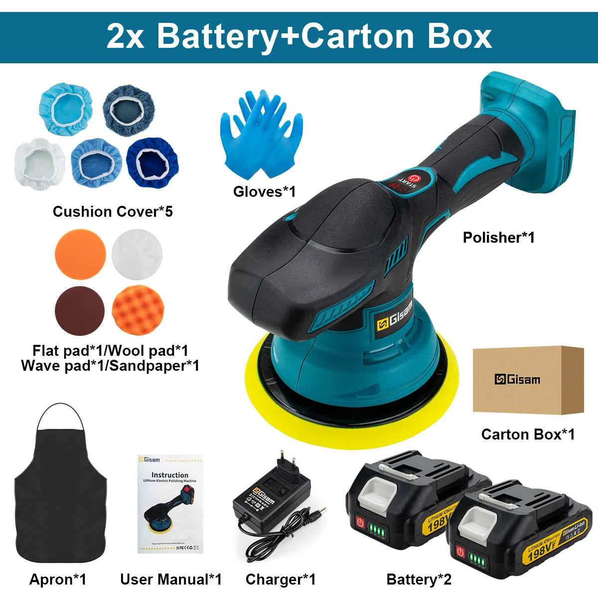 Polisseuse Voiture TURQUOISE