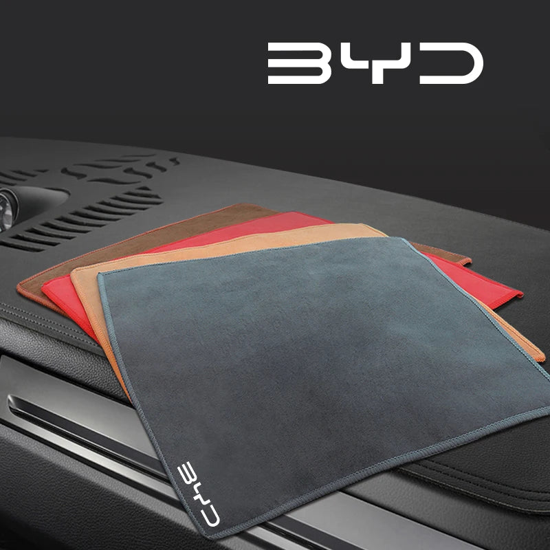 Microfibre Detailing Auto BYD – Serviette Lavage et Séchage Voiture Ultra Douce pour Tang DMI, Song Plus, Atto 3, Qin Pro, E6, Yuan EV