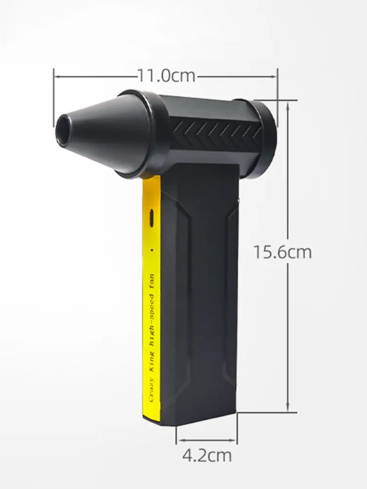 Souffleur d’Air Puissant 160000RPM – Turbo Jet Brushless Haute Vitesse 10000mAh USB Rechargeable pour Voiture, PC, Atelier et Maison