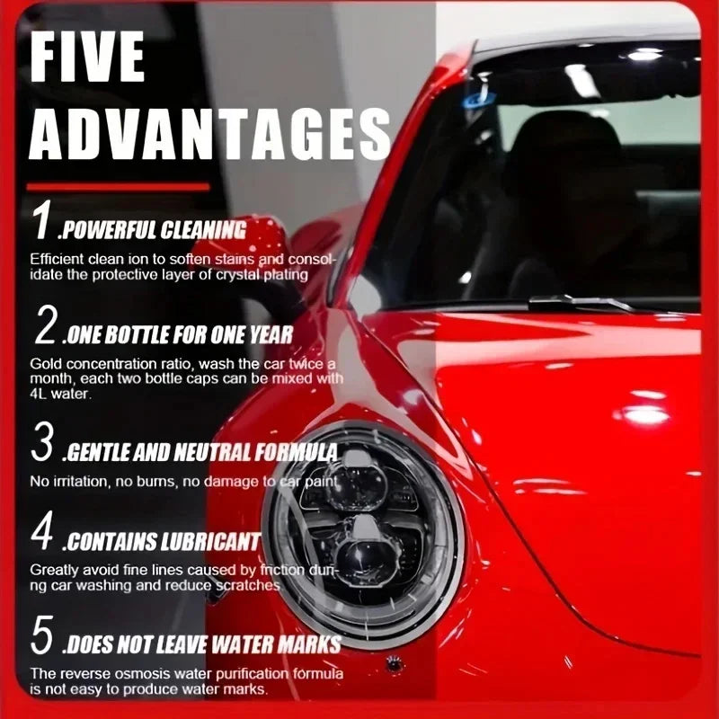 Ultimate Car Wash Foam - Super Concentrated Formula, Car Decontamination, Beauty Polishing Coating, High Concentration Water Wax