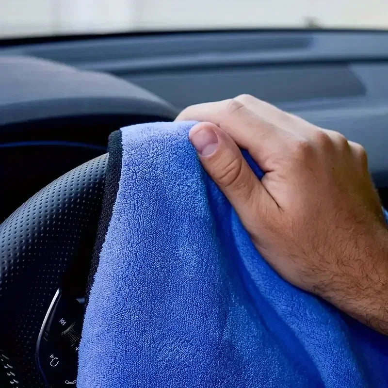 Microfibre Detailing Auto 500GSM – Serviette Ultra Douce Double Couche pour Lavage, Séchage et Polissage Voiture (1/5PCS)