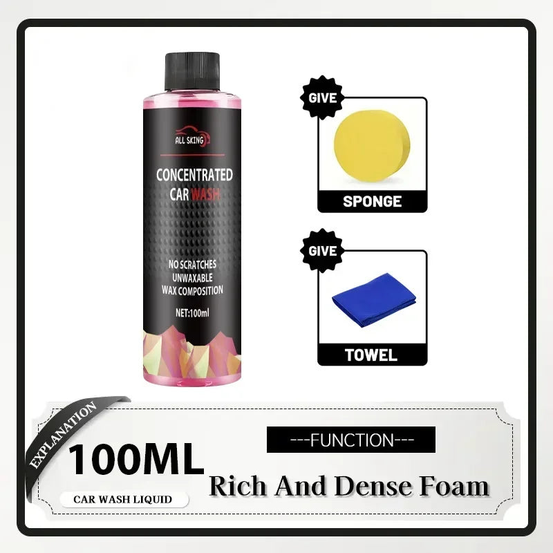 Ultimate Car Wash Foam - Super Concentrated Formula, Car Decontamination, Beauty Polishing Coating, High Concentration Water Wax