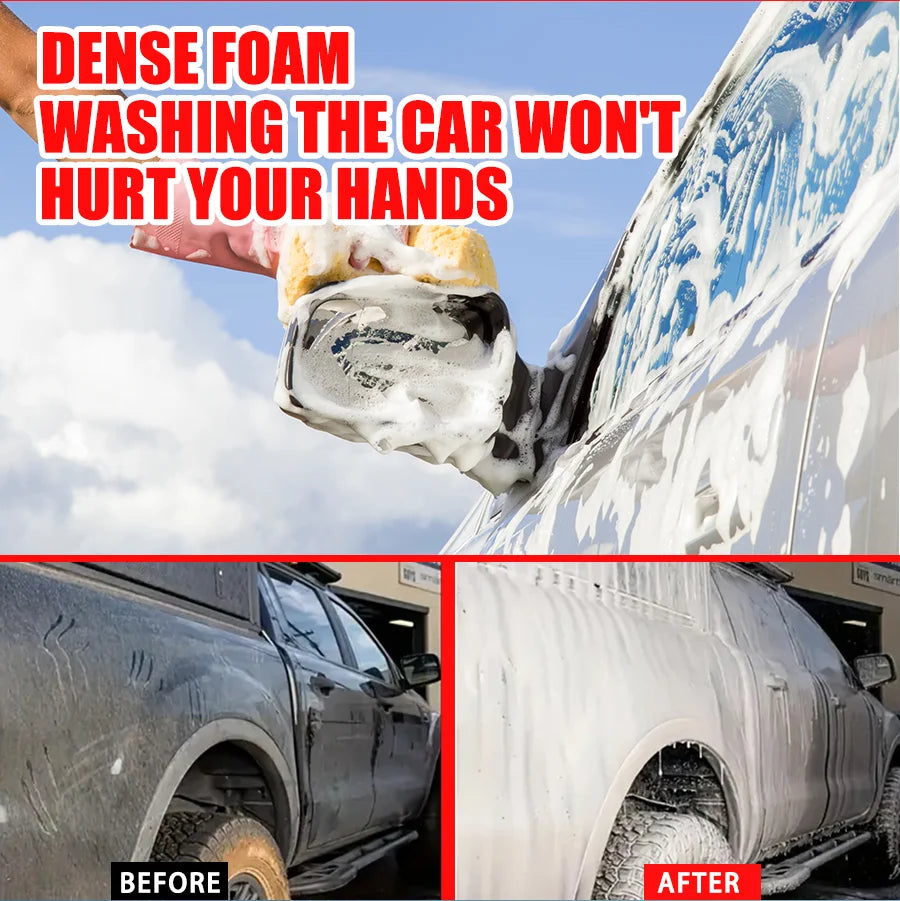 Snow Foam Dense Car Wash Liquid,Foaming Extreme Car Clean,Wax Foaming Car Wash Soap For Car,Trucks,Moto(Works with Foam Cannons)