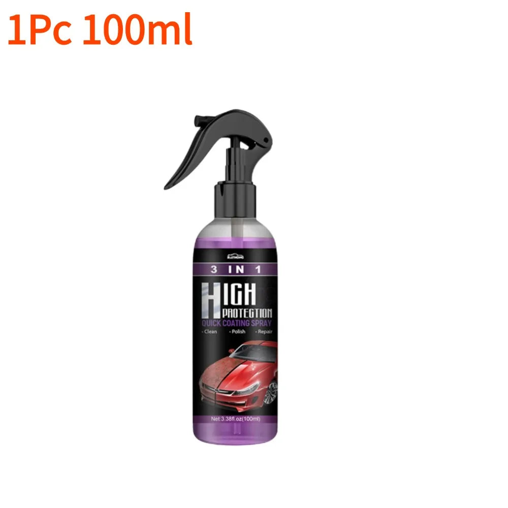 Spray Céramique Voiture 3 en 1 – Nettoyage, Protection Nano & Brillance Haute Définition | Detailing Auto