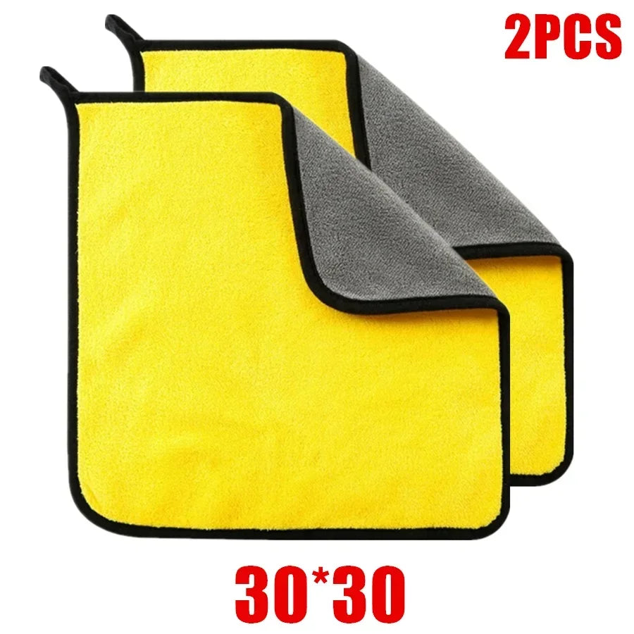 Microfibre de Nettoyage Auto Professionnelle – Serviette Car Wash & Detailing Haute Absorption (1/2/6 Pack)