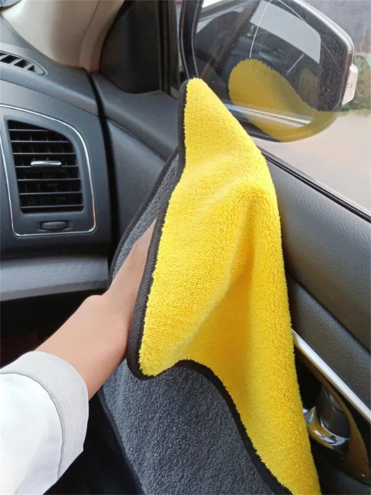 Microfibre de Nettoyage Auto Professionnelle – Serviette Car Wash & Detailing Haute Absorption (1/2/6 Pack)