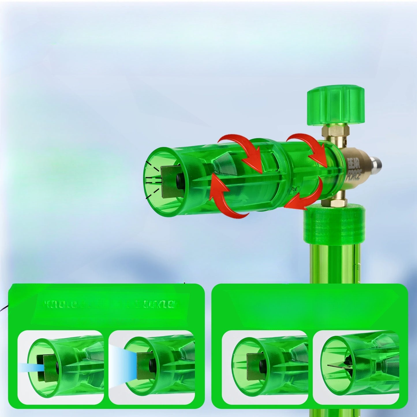 Mini Canon à Mousse de Détailing – Pulvérisateur Haute Pression pour Lavage Auto – Vert