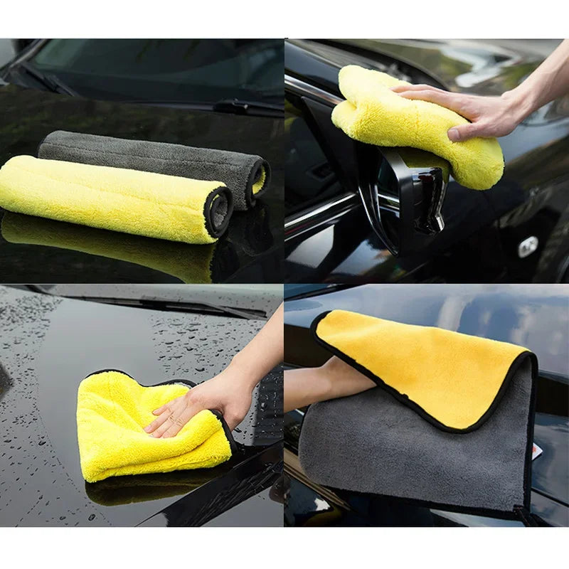 Microfibre Detailing Auto 30x30CM – Serviette de Nettoyage et Séchage Voiture Ultra Douce pour Lavage, Polissage et Entretien Professionnel
