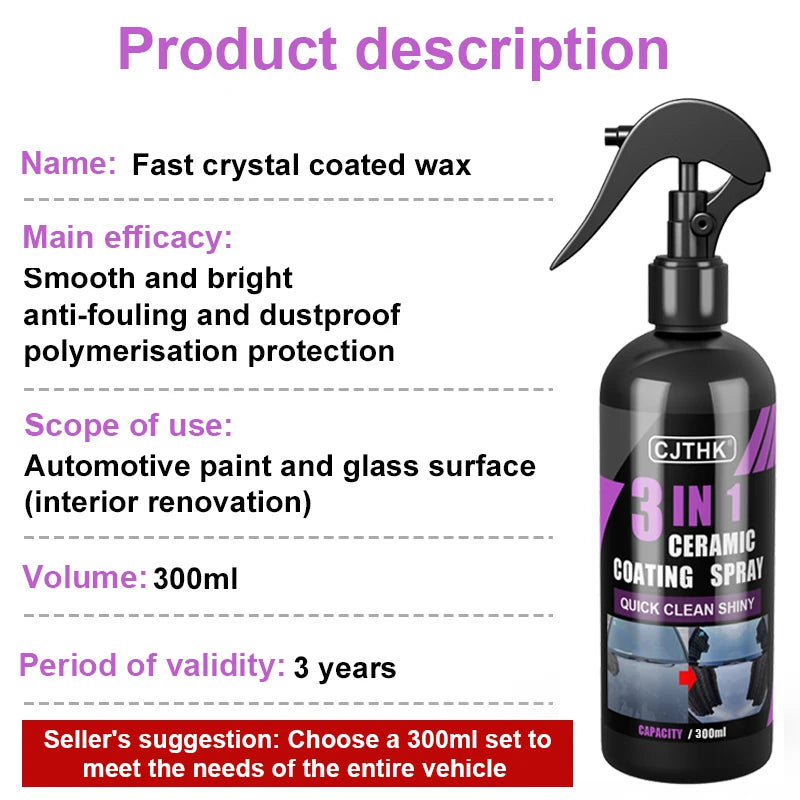 Revêtement Céramique 3 en 1 Nano – Protection Hydrophobe, Brillance et Polissage Carrosserie | Detailing Auto Professionnel