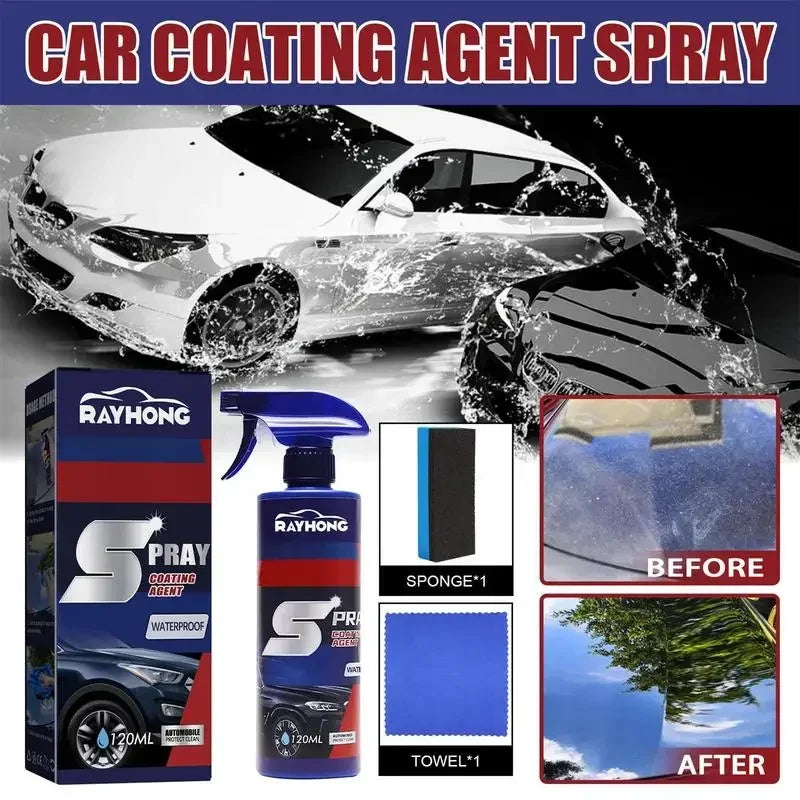 3 in 1 3-1PCS Car Nano Ceramic Coating Quick Film Spray 120ml Scratch Nano Repair Spray car shampoo , car wash, Wax Polish