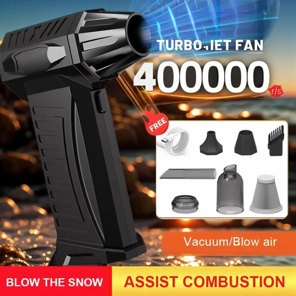 Souffleur d’Air Puissant Xiaomi 400000RPM – Turbo Jet Brushless Ultra Rapide 10000mAh, Séchage Express et Nettoyage PC, Recharge Rapide USB