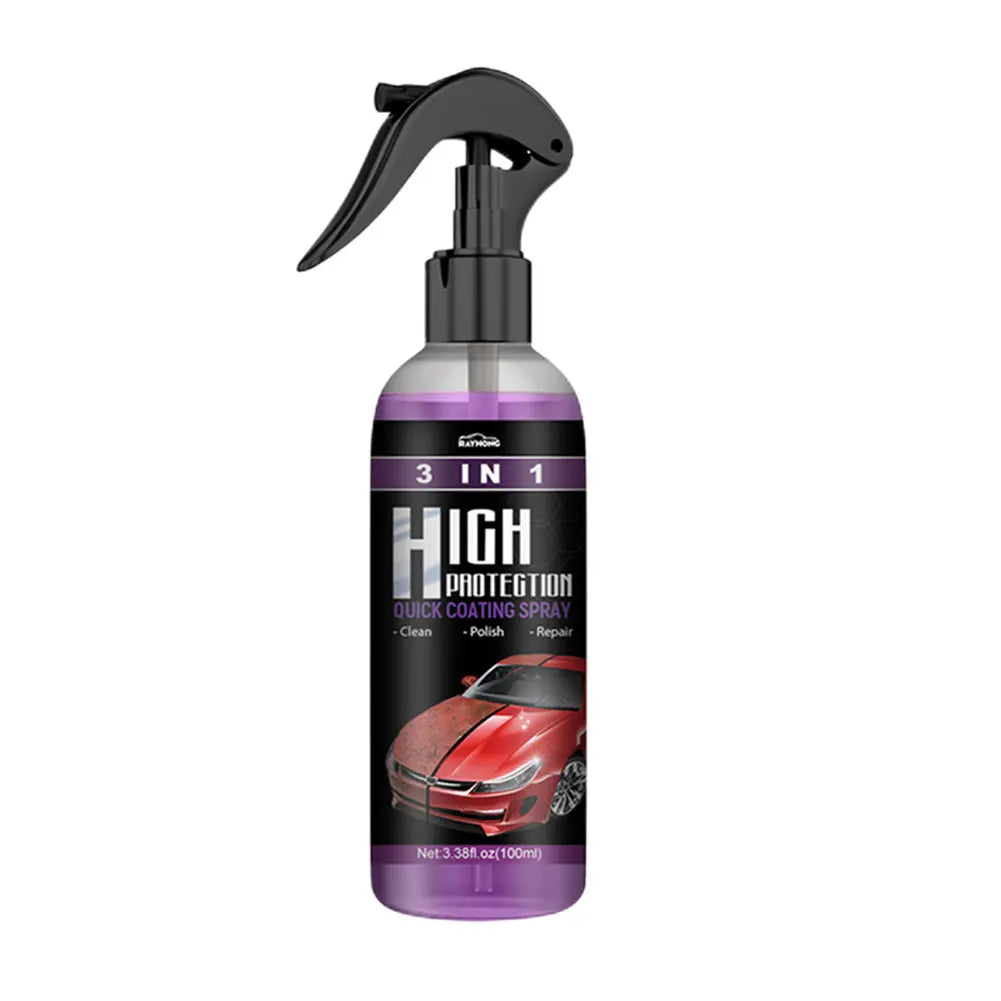 Spray Céramique Voiture 3 en 1 – Nettoyage, Protection Nano & Brillance Haute Définition | Detailing Auto