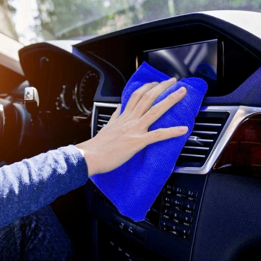 Microfibre Detailing Auto Professionnelle 30x30CM – Lot 25 à 100PCS Serviettes Ultra Douces Séchage Rapide pour Lavage et Entretien Voiture