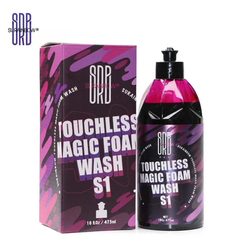 Shampoing Moussant Rose & Cire 2 en 1 – Lavage Voiture Haute Brillance | Detailing Auto, Nettoyage et Protection Carrosserie Foam Cannon & Seau