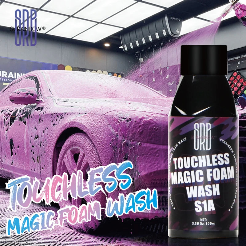 Shampoing Moussant Rose & Cire 2 en 1 – Lavage Voiture Haute Brillance | Detailing Auto, Nettoyage et Protection Carrosserie Foam Cannon & Seau
