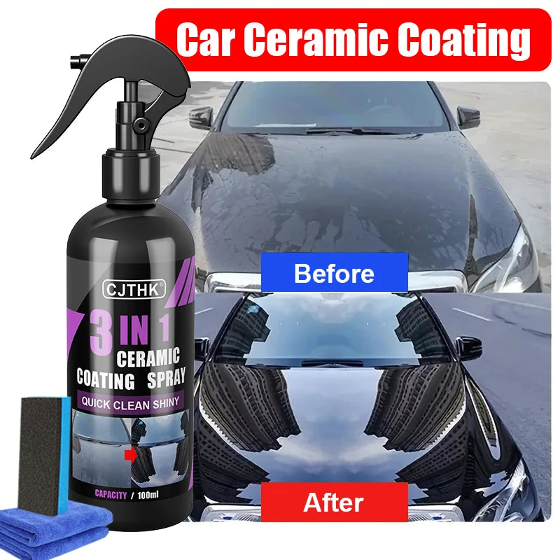 Revêtement Céramique 3 en 1 Nano – Protection Hydrophobe, Brillance et Polissage Carrosserie | Detailing Auto Professionnel