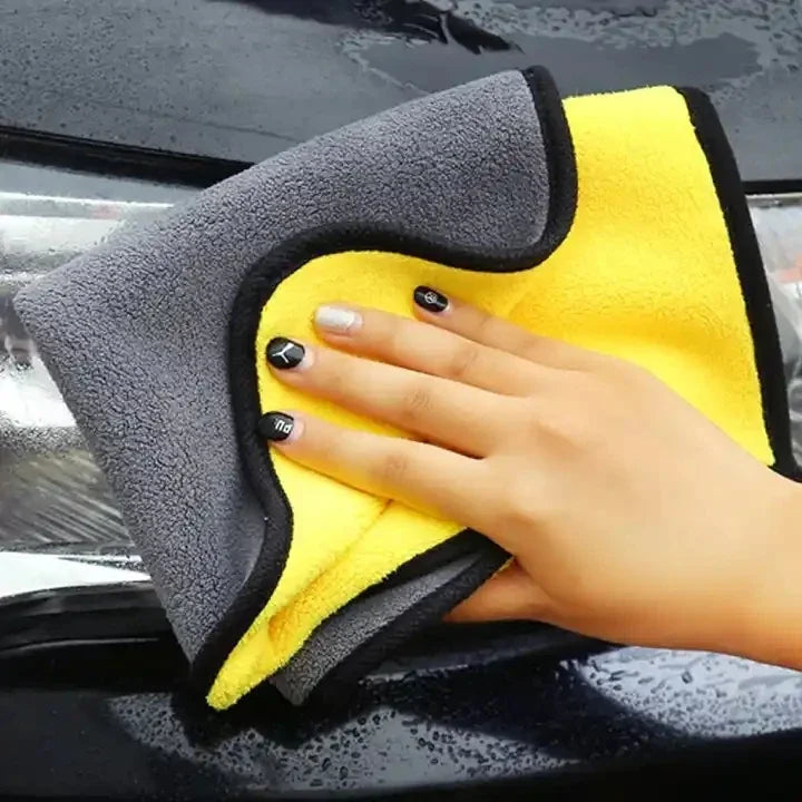 Microfibre Detailing Auto 30x30CM – Serviette de Nettoyage et Séchage Voiture Ultra Douce pour Lavage, Polissage et Entretien Professionnel