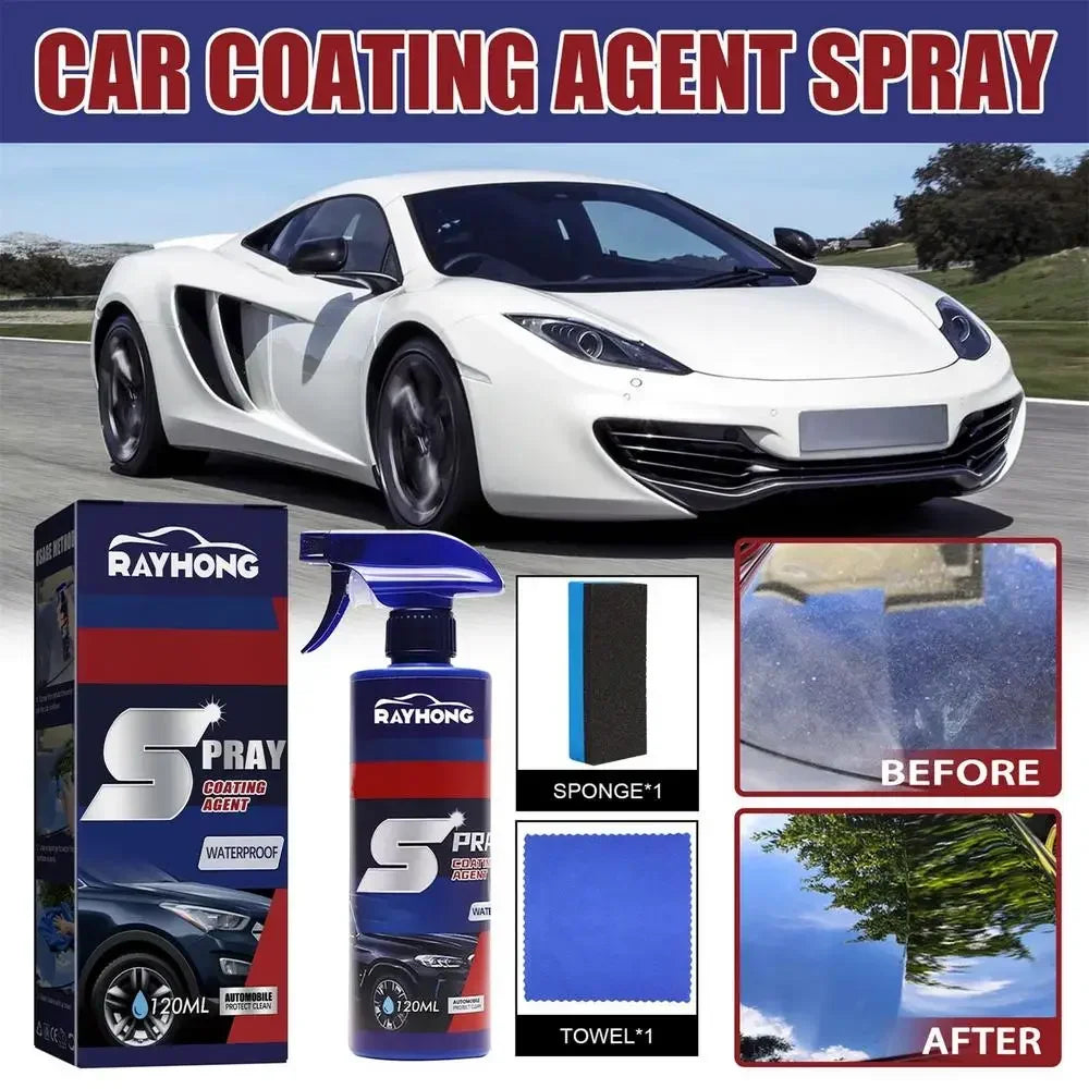 3 in 1 3-1PCS Car Nano Ceramic Coating Quick Film Spray 120ml Scratch Nano Repair Spray car shampoo , car wash, Wax Polish