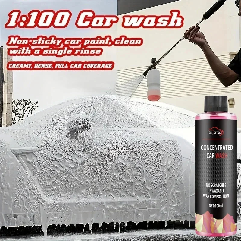 Ultimate Car Wash Foam - Super Concentrated Formula, Car Decontamination, Beauty Polishing Coating, High Concentration Water Wax