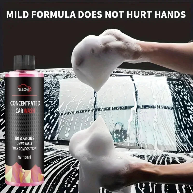Ultimate Car Wash Foam - Super Concentrated Formula, Car Decontamination, Beauty Polishing Coating, High Concentration Water Wax