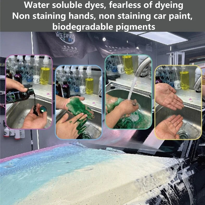 Shampoing Auto Moussant Coloré – Foam Wash Haute Densité pour Foam Cannon & Foam Gun | Detailing Auto, Nettoyage et Brillance Carrosserie
