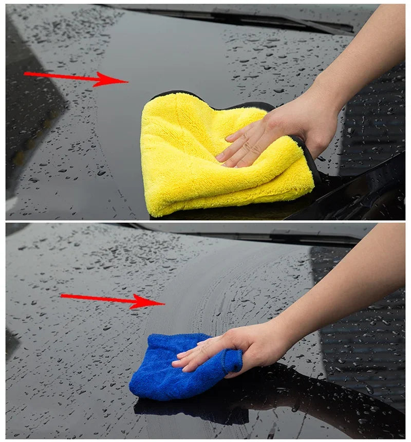 Microfibre Detailing Auto 30x30CM – Serviette de Nettoyage et Séchage Voiture Ultra Douce pour Lavage, Polissage et Entretien Professionnel