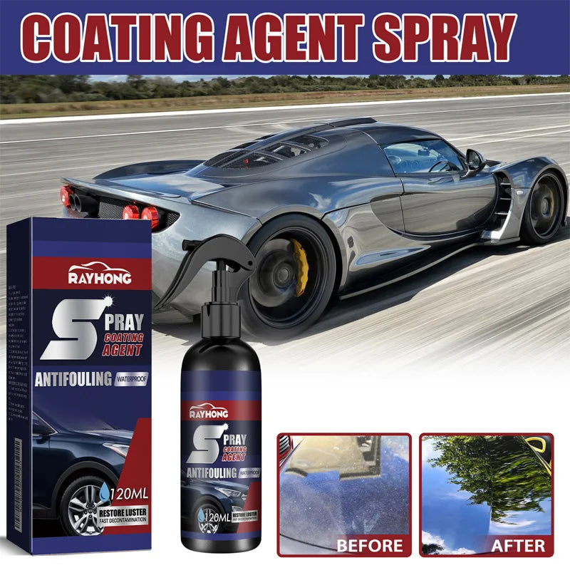 3 in 1 3-1PCS Car Nano Ceramic Coating Quick Film Spray 120ml Scratch Nano Repair Spray car shampoo , car wash, Wax Polish