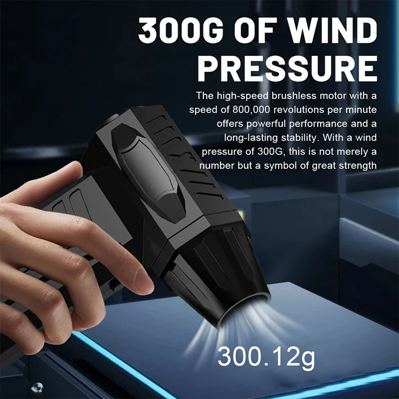Souffleur d’Air Puissant Xiaomi 400000RPM – Turbo Jet Brushless Ultra Rapide 10000mAh, Séchage Express et Nettoyage PC, Recharge Rapide USB