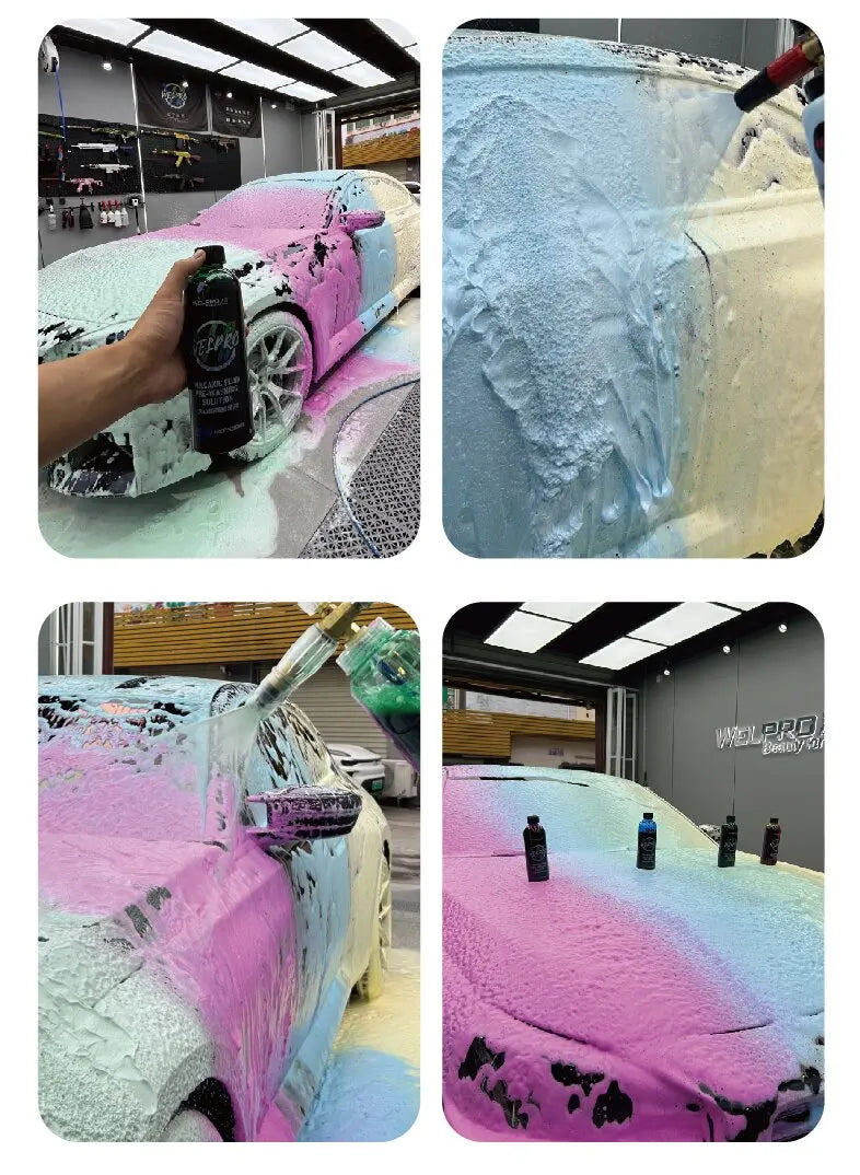Shampoing Auto Moussant Coloré – Foam Wash Haute Densité pour Foam Cannon & Foam Gun | Detailing Auto, Nettoyage et Brillance Carrosserie