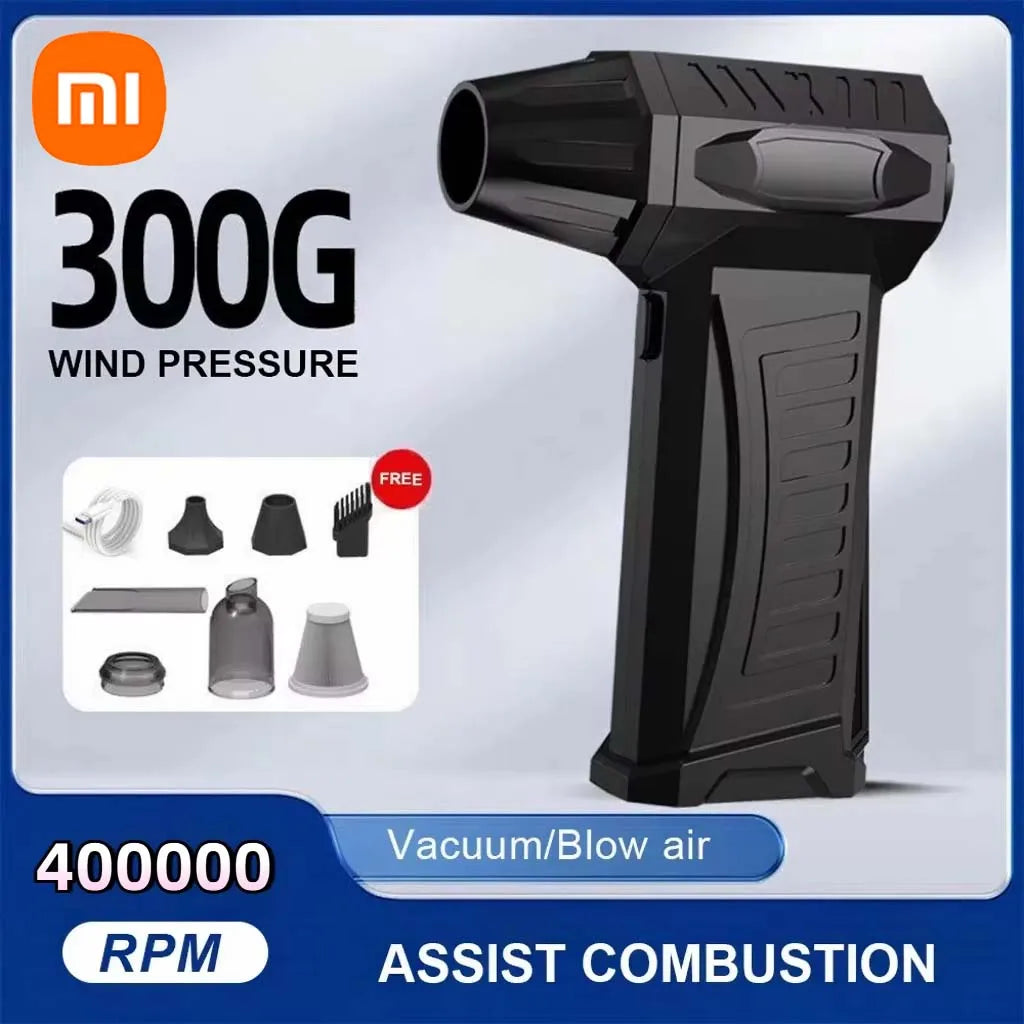 Souffleur d’Air Puissant Xiaomi 400000RPM – Turbo Jet Brushless Ultra Rapide 10000mAh, Séchage Express et Nettoyage PC, Recharge Rapide USB