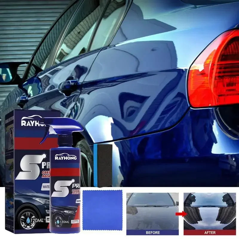 3 in 1 3-1PCS Car Nano Ceramic Coating Quick Film Spray 120ml Scratch Nano Repair Spray car shampoo , car wash, Wax Polish