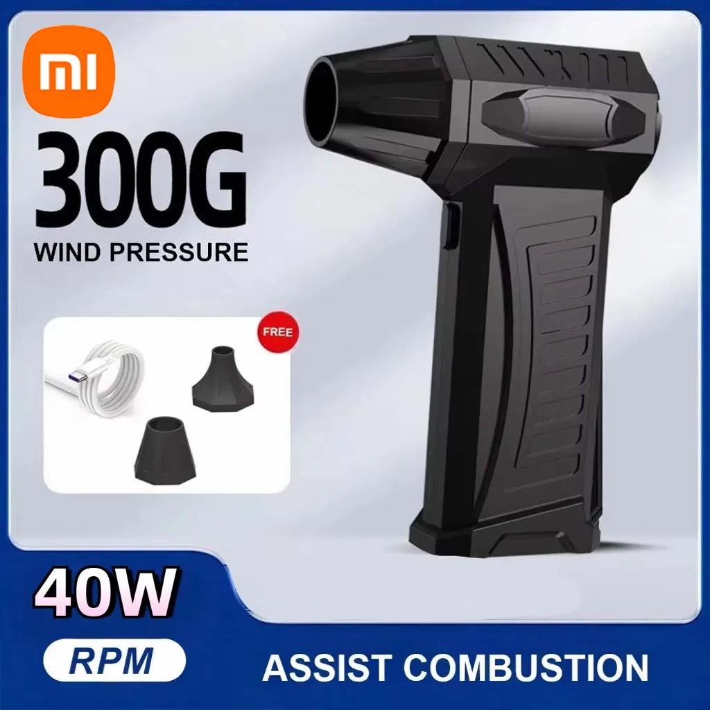 Souffleur d’Air Puissant Xiaomi 400000RPM – Turbo Jet Brushless Ultra Rapide 10000mAh, Séchage Express et Nettoyage PC, Recharge Rapide USB