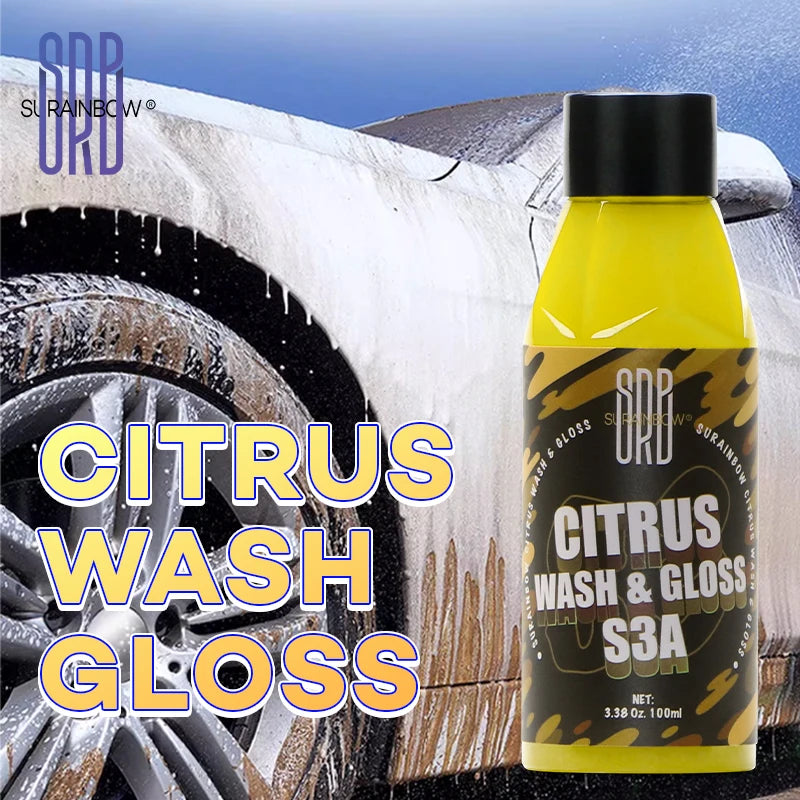 Citrus Wash & Gloss Foaming Car Wash Soap( Works with Foam Cannons/Guns or Bucket Washes )Safe for Cars,Trucks, Motorcycles, RVs