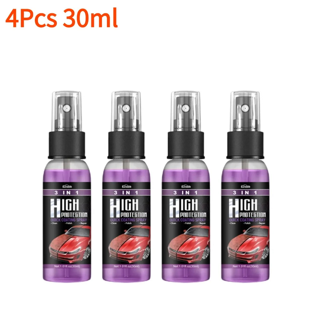 Spray Céramique Voiture 3 en 1 – Nettoyage, Protection Nano & Brillance Haute Définition | Detailing Auto