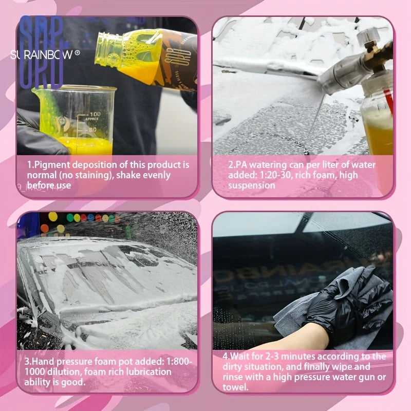 Citrus Wash & Gloss Foaming Car Wash Soap(Works with Foam Cannons/Guns or Bucket Washes)Safe for Cars,Trucks,Motorcycles,RVs